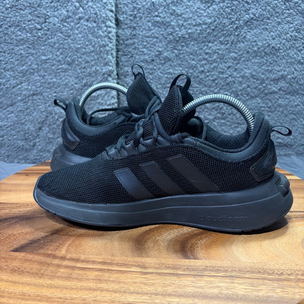 Adidas Racer TR23 Womens Running Shoes Triple Black IG7348 Size 8 - Picture 9 of 12